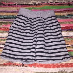 Okie Dokie Grey and Blacked Striped pull on shorts